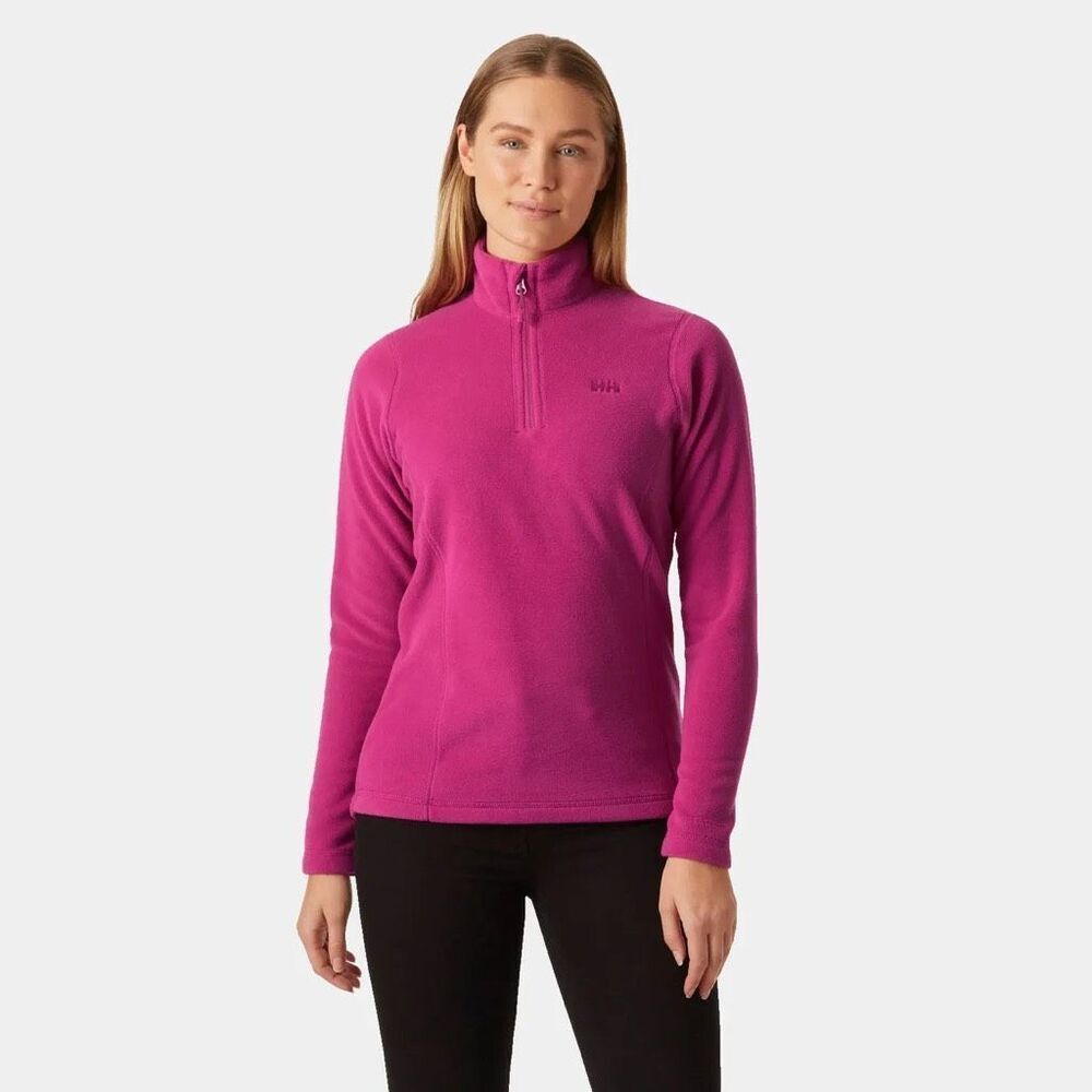 Helly Hansen Women's Daybreaker Half-Zip Fleece‎ Magenta Pink Medium